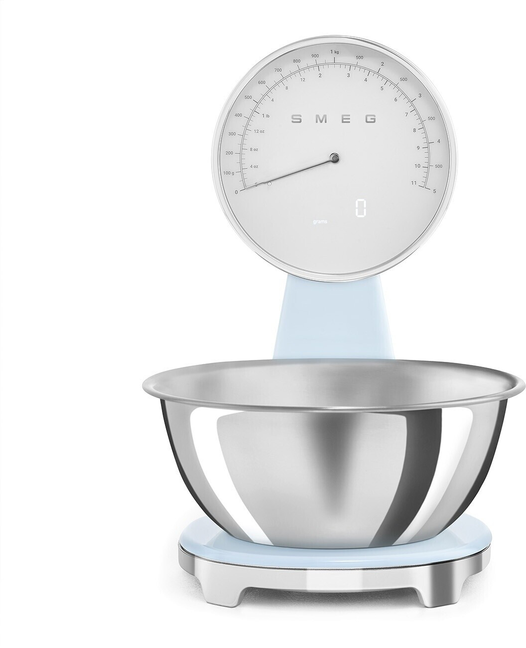 ترازو آشپزخانه دیجیتال اسمگ ایتالیا مدل SMEG KSF01PBWW | رنگ آبی | طراحی وینتیج و دقت بالا